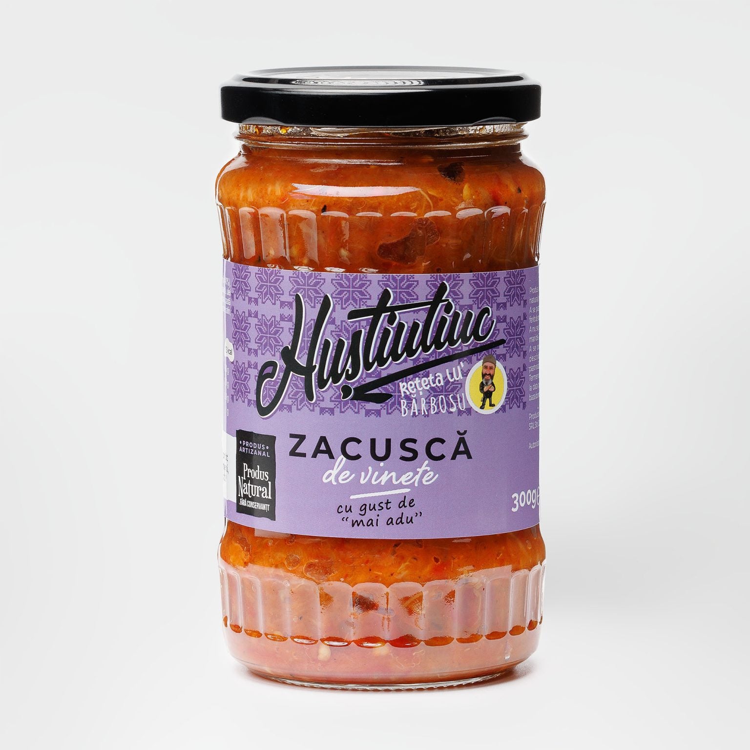 Eggplant Zacusca  Huștiuliuc, 300 gr.