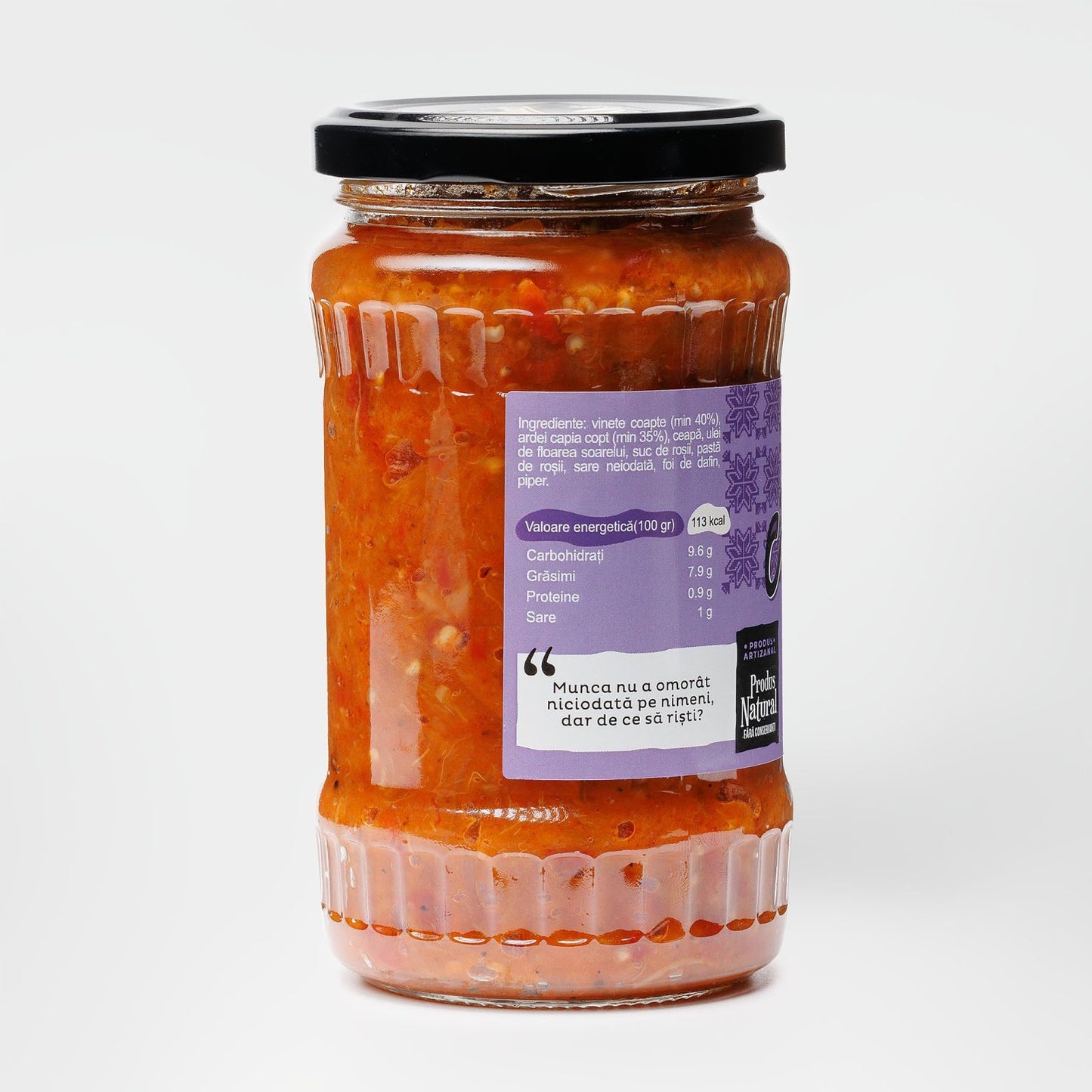 Zacusca de vinete, Huștiuliuc, 300 gr.
